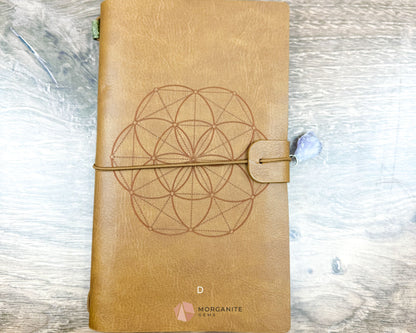 Faux Leather Notebook Journal-Morganite Gems