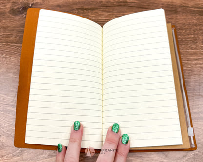 Faux Leather Notebook Journal-Morganite Gems