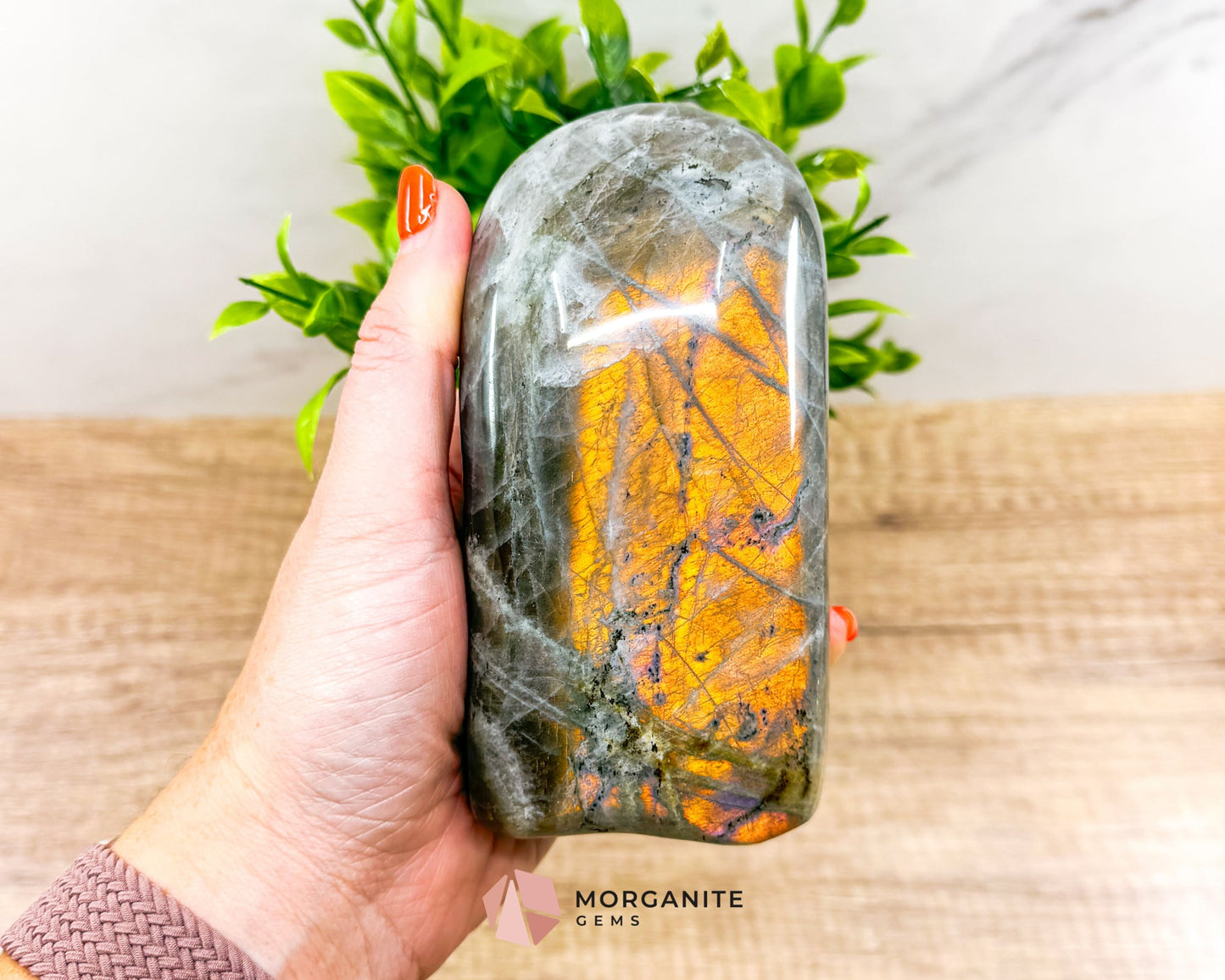 Fire Flash Labradorite Free Form – A Mesmerizing Natural Masterpiece-Morganite Gems