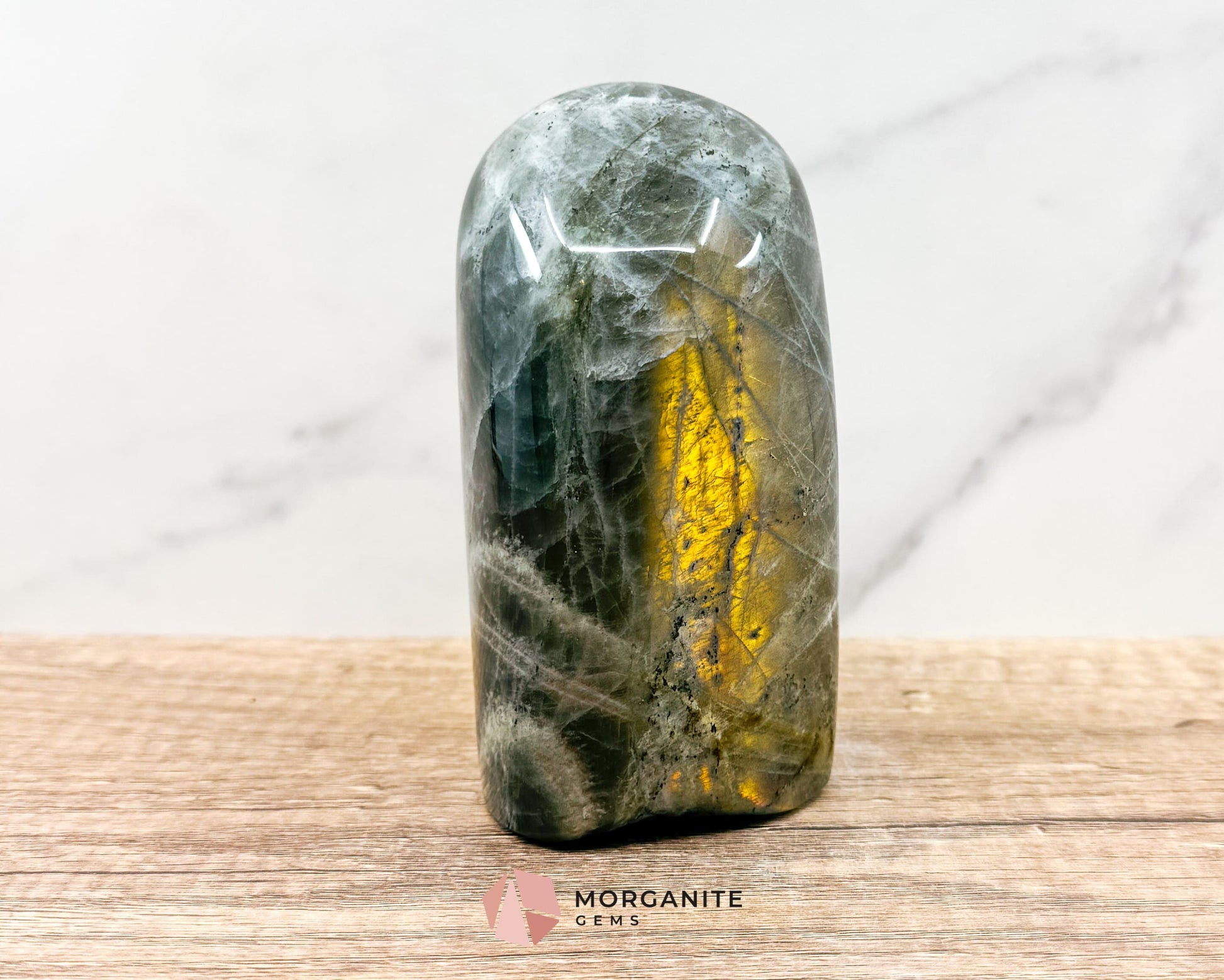 Fire Flash Labradorite Free Form – A Mesmerizing Natural Masterpiece-Morganite Gems