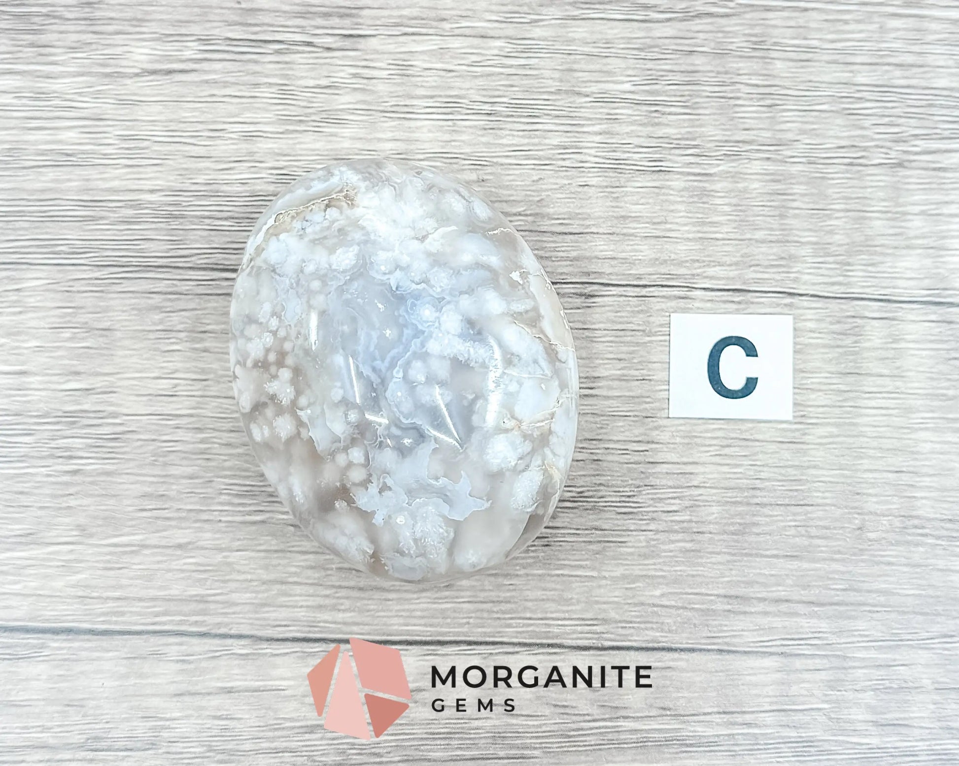 Flower Agate Palm Stone – Crystal for Growth, Transformation, and Emotional Healing-Morganite Gems