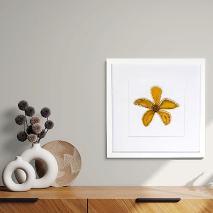 Flower in Framed Agate Slices - Wall Art #5 - Home & Living