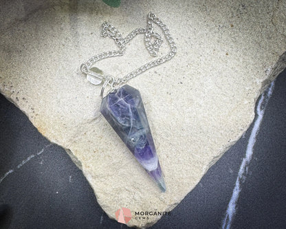 Fluorite Crystal Pendulum for Intuition & Spiritual Focus - Metaphysical Crystals