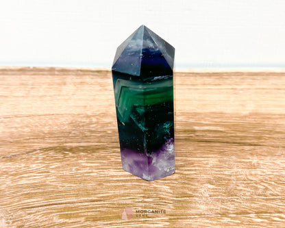 Fluorite Tower Point: Vibrant Clarity and Energy Amplification-Morganite Gems