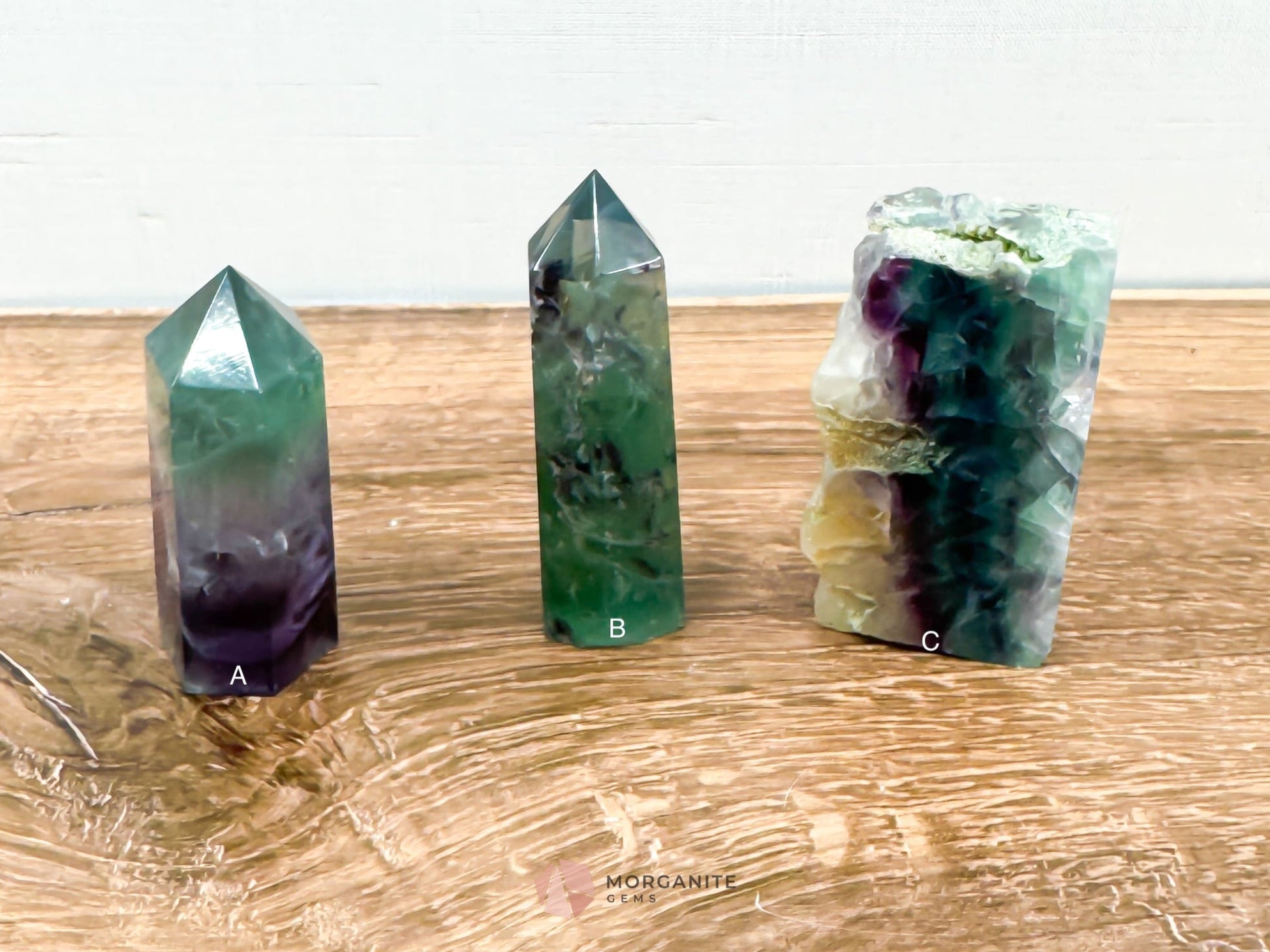 Fluorite Tower Point: Vibrant Clarity and Energy Amplification-Morganite Gems