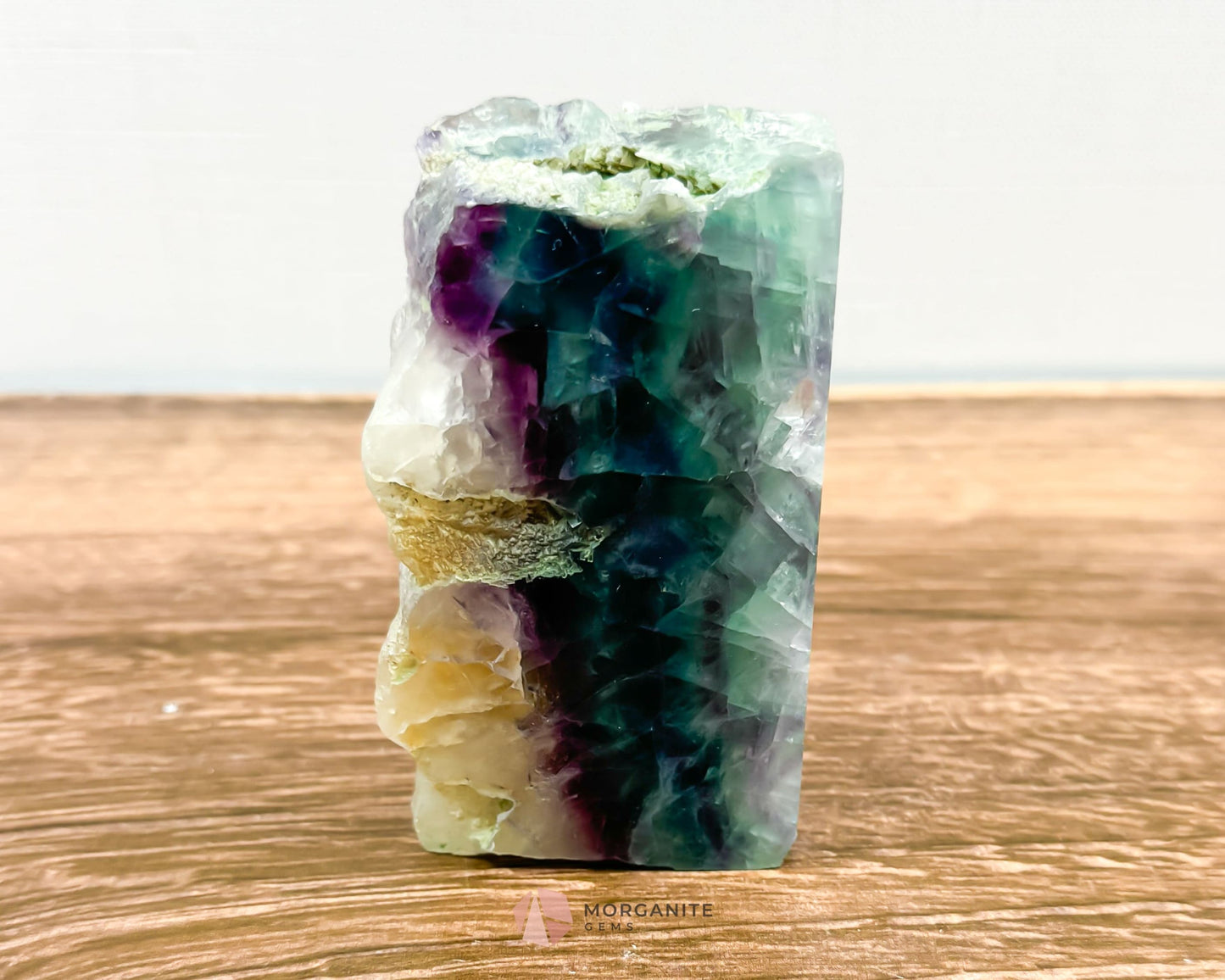 Fluorite Tower Point: Vibrant Clarity and Energy Amplification-Morganite Gems