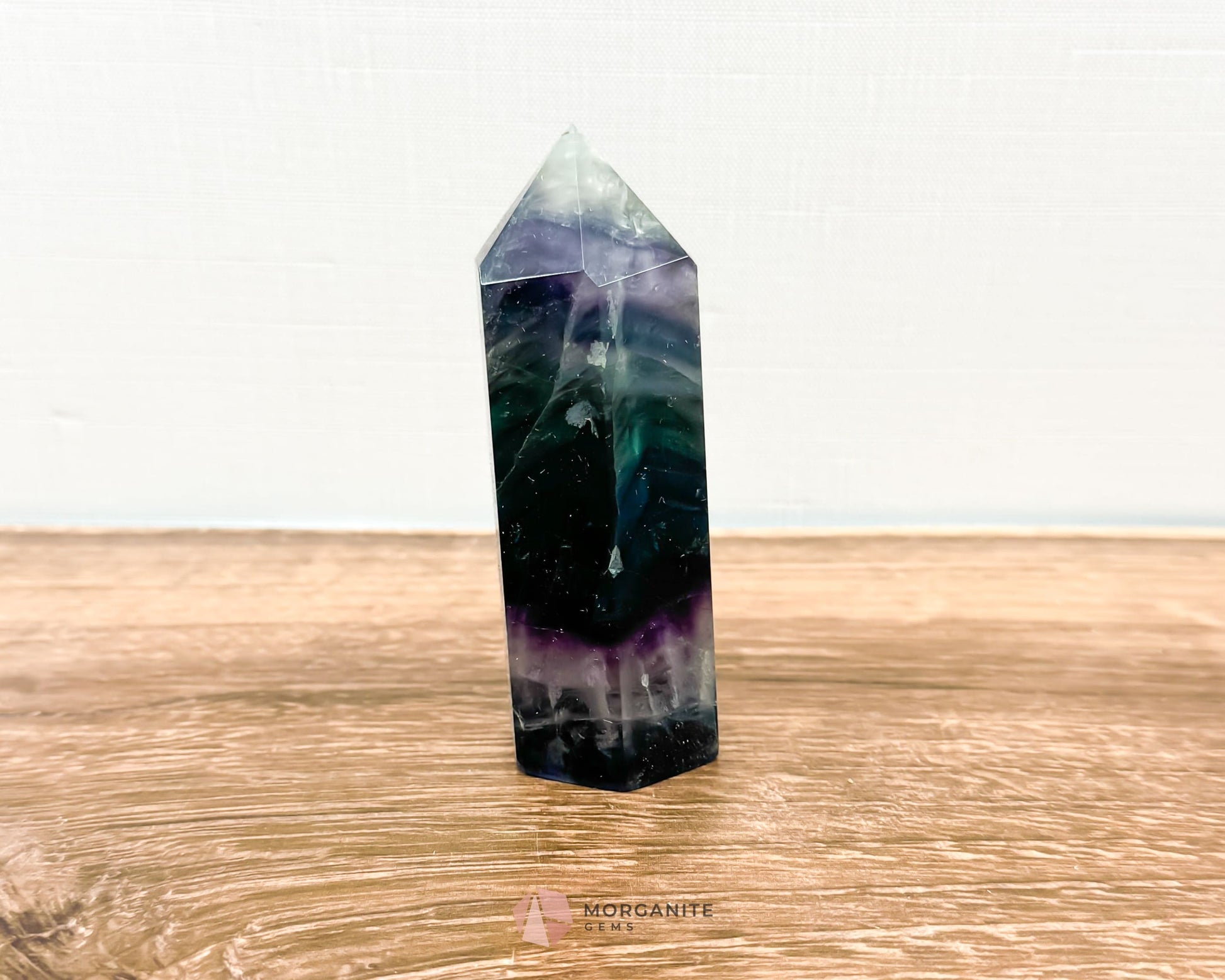 Fluorite Tower Point: Vibrant Clarity and Energy Amplification-Morganite Gems