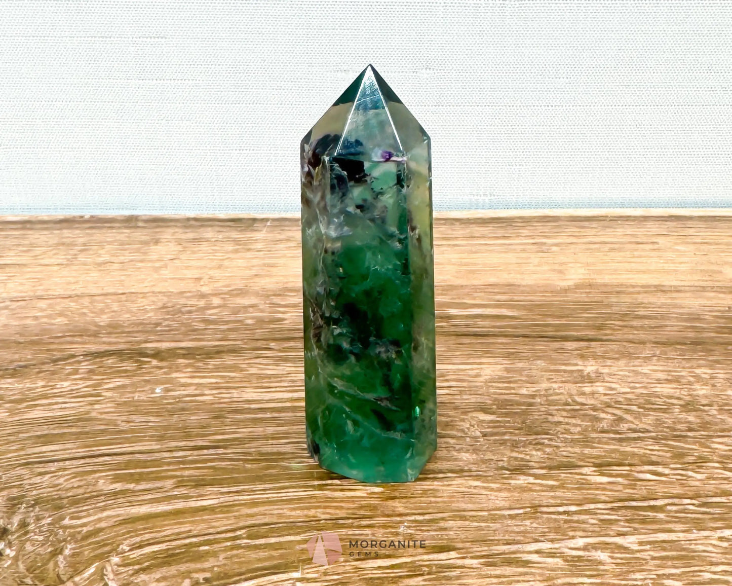 Fluorite Tower Point: Vibrant Clarity and Energy Amplification-Morganite Gems