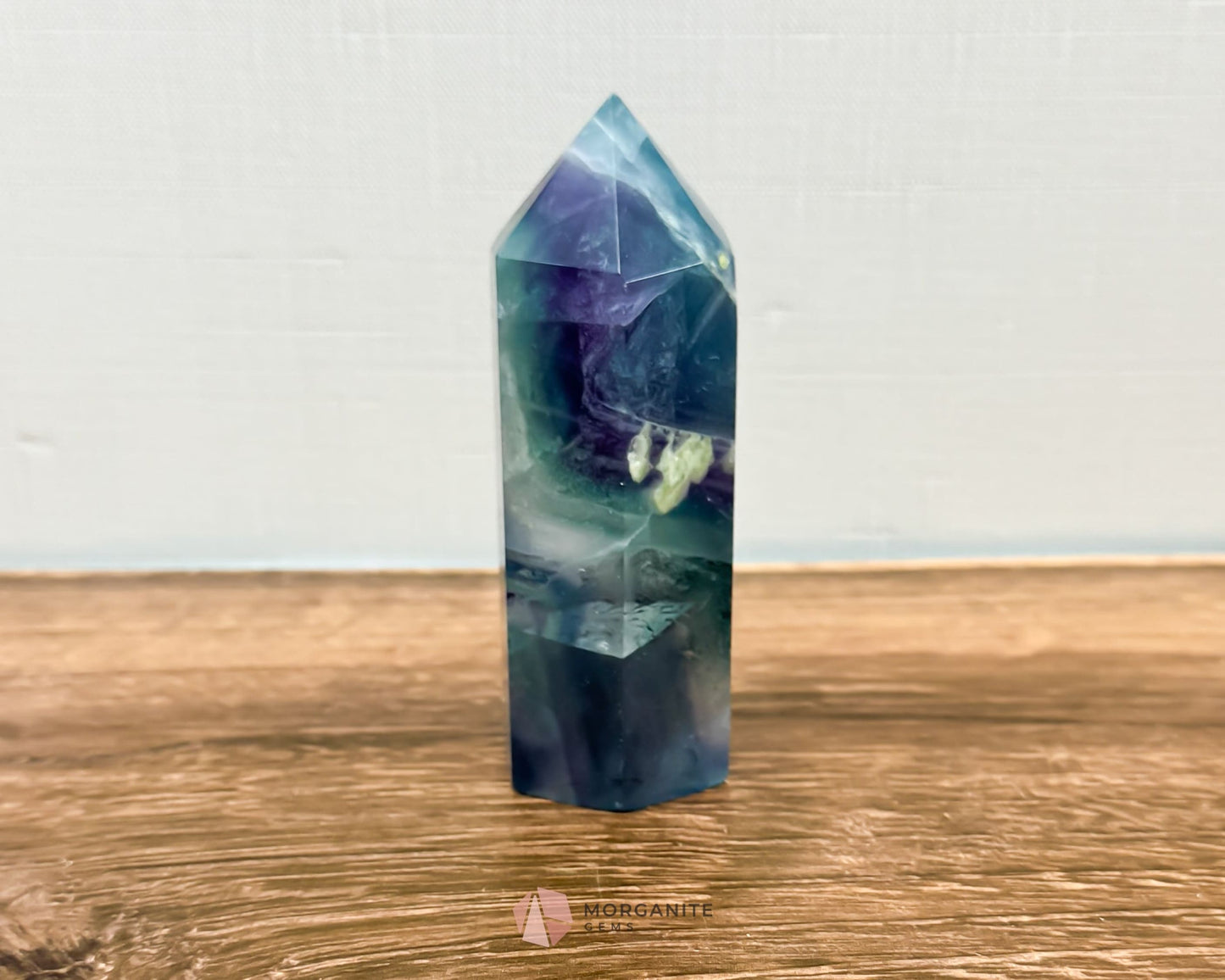 Fluorite Tower Point: Vibrant Clarity and Energy Amplification-Morganite Gems