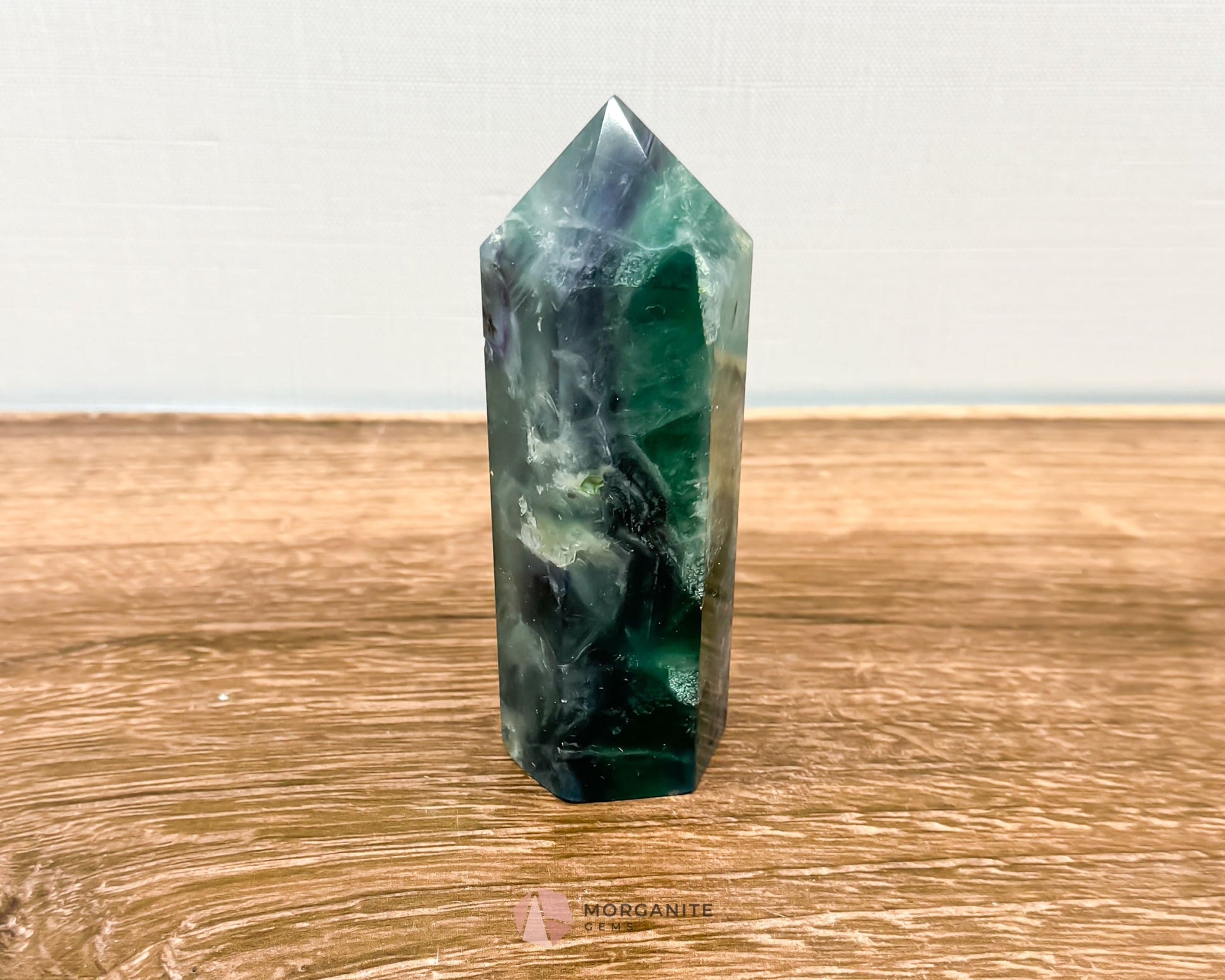 Fluorite Tower Point: Vibrant Clarity and Energy Amplification-Morganite Gems