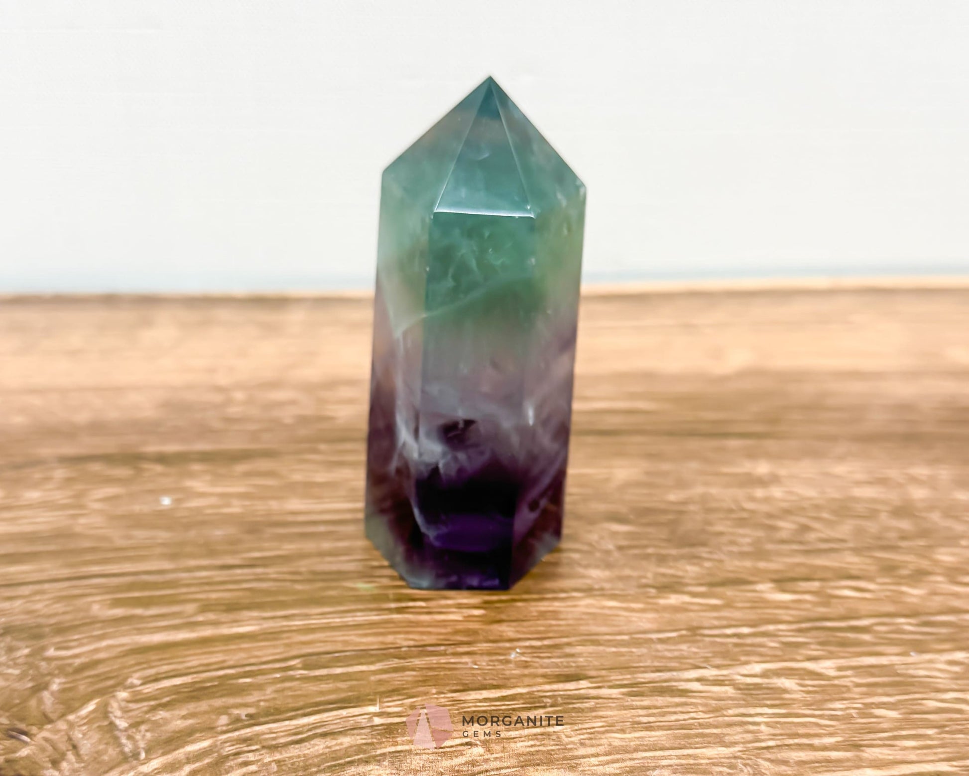 Fluorite Tower Point: Vibrant Clarity and Energy Amplification-Morganite Gems