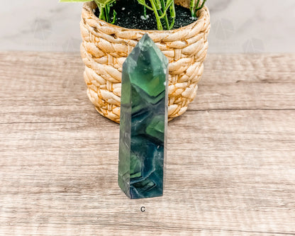 Fluorite Tower Point: Vibrant Clarity and Energy Amplification-Morganite Gems