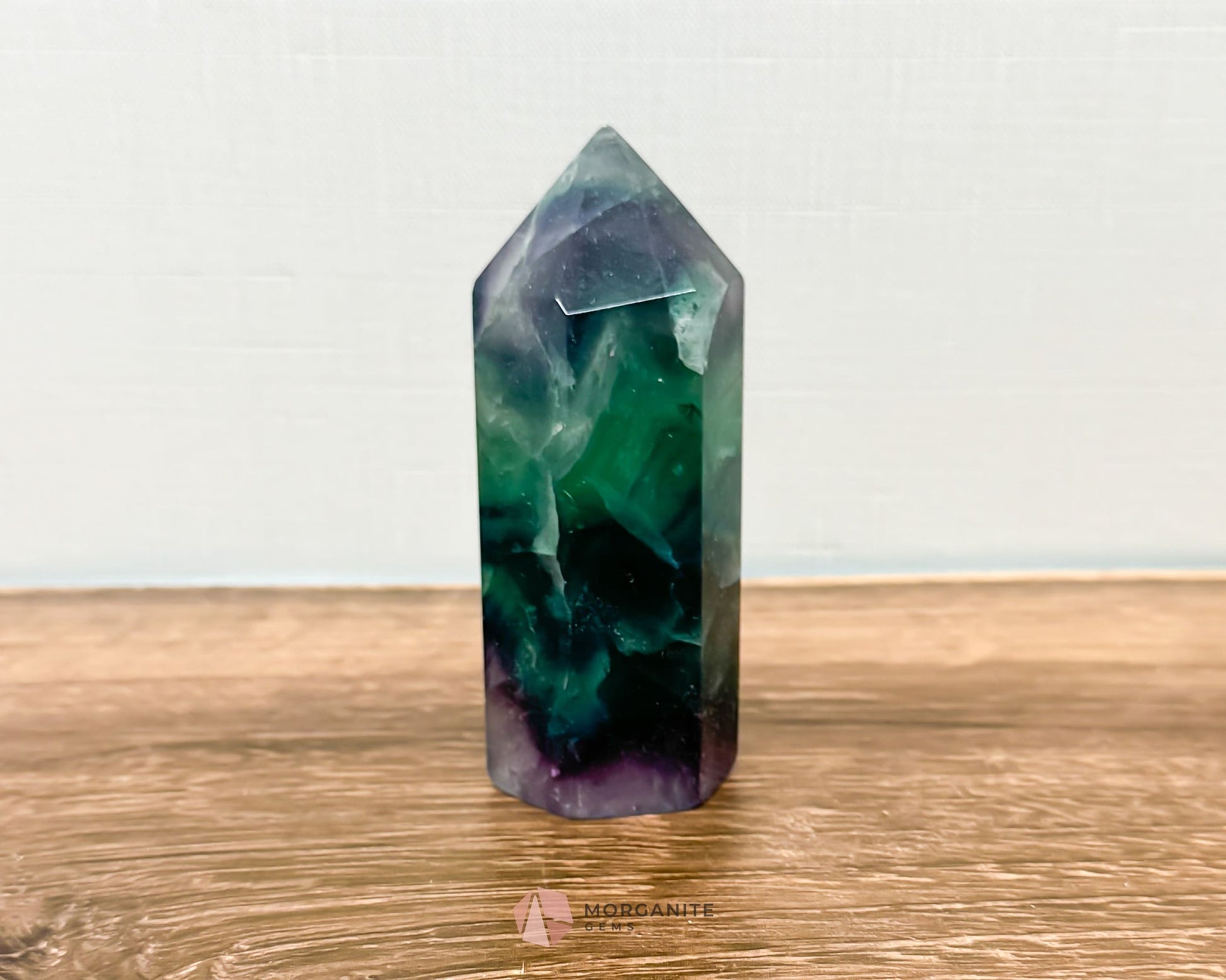 Fluorite Tower Point: Vibrant Clarity and Energy Amplification-Morganite Gems