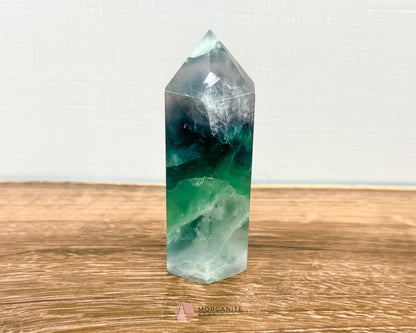 Fluorite Tower Point: Vibrant Clarity and Energy Amplification-Morganite Gems