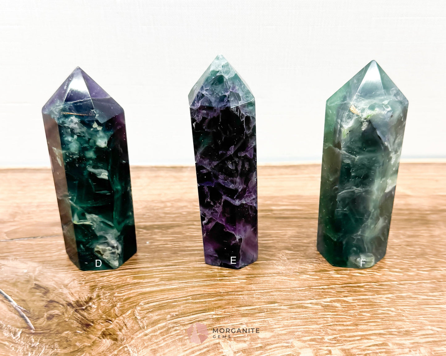 Fluorite Tower Point: Vibrant Clarity and Energy Amplification-Morganite Gems