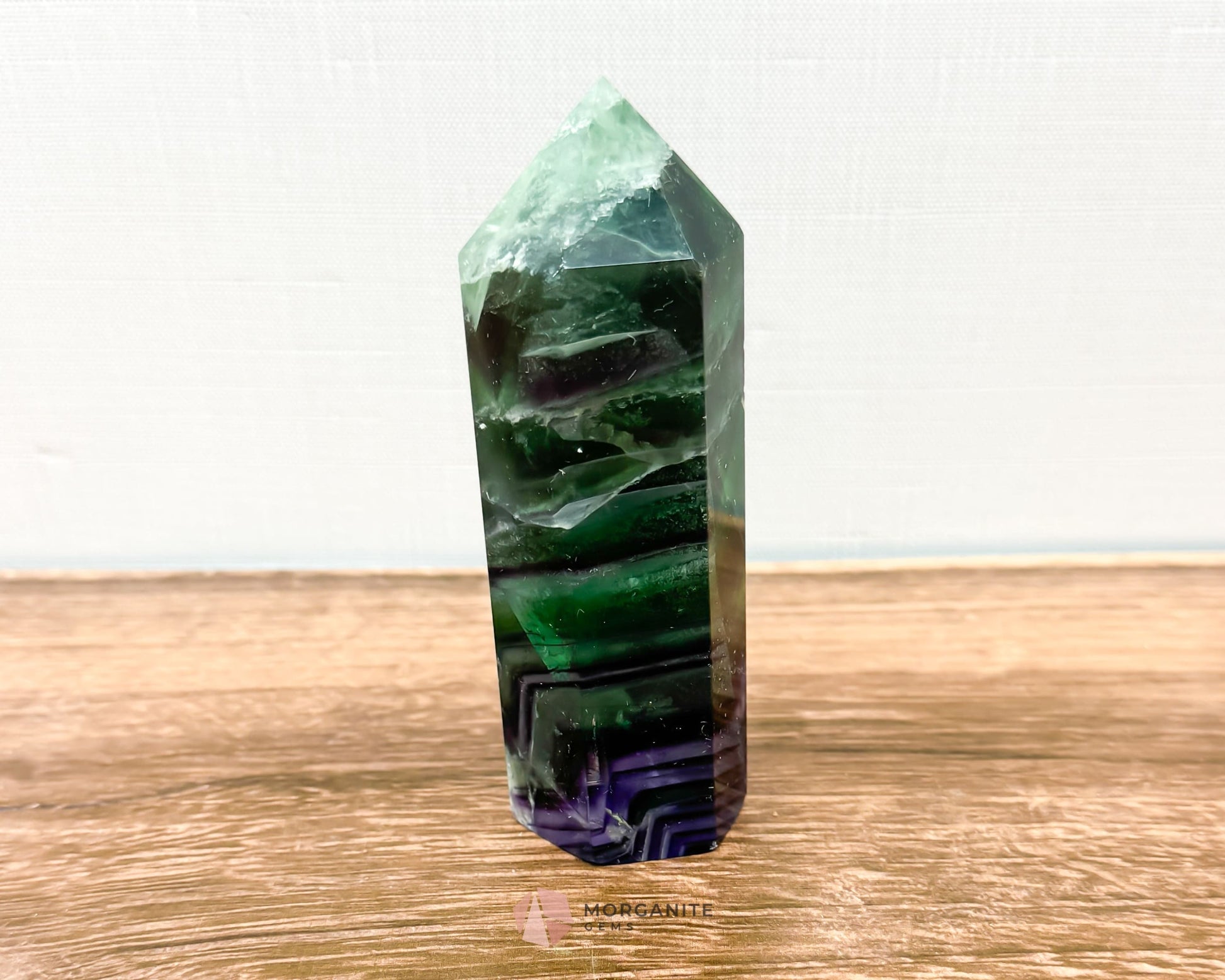 Fluorite Tower Point: Vibrant Clarity and Energy Amplification-Morganite Gems