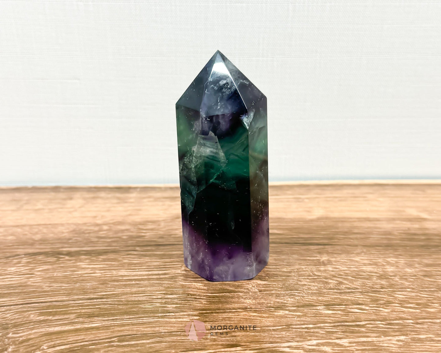 Fluorite Tower Point: Vibrant Clarity and Energy Amplification-Morganite Gems