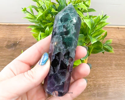 Fluorite Tower Point: Vibrant Clarity and Energy Amplification-Morganite Gems