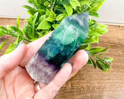 Fluorite Tower Point: Vibrant Clarity and Energy Amplification-Morganite Gems