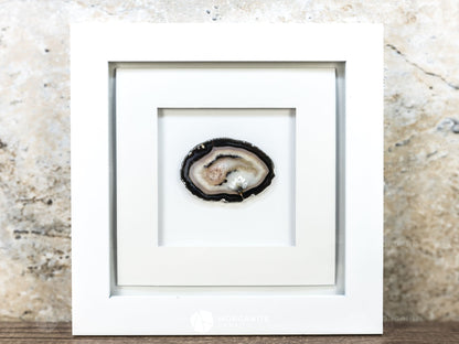 Framed Agate Slices Wall Art-Morganite Gems