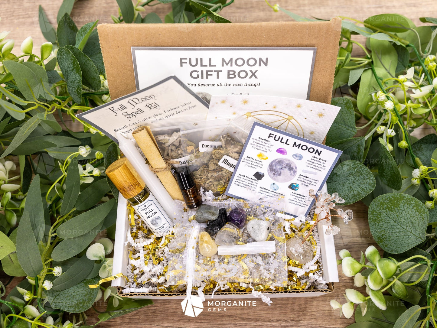 Full Moon Intention Gift Box-Morganite Gems