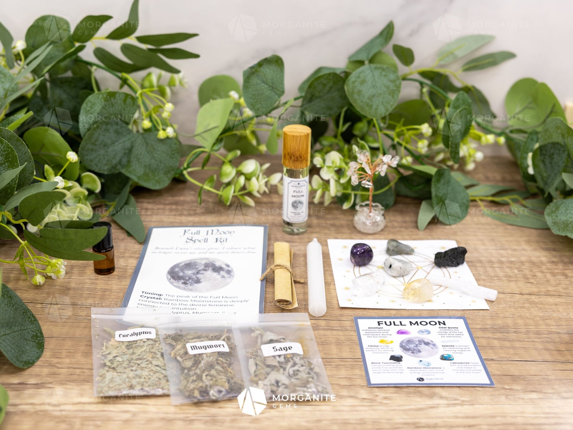 Full Moon Intention Gift Box-Morganite Gems