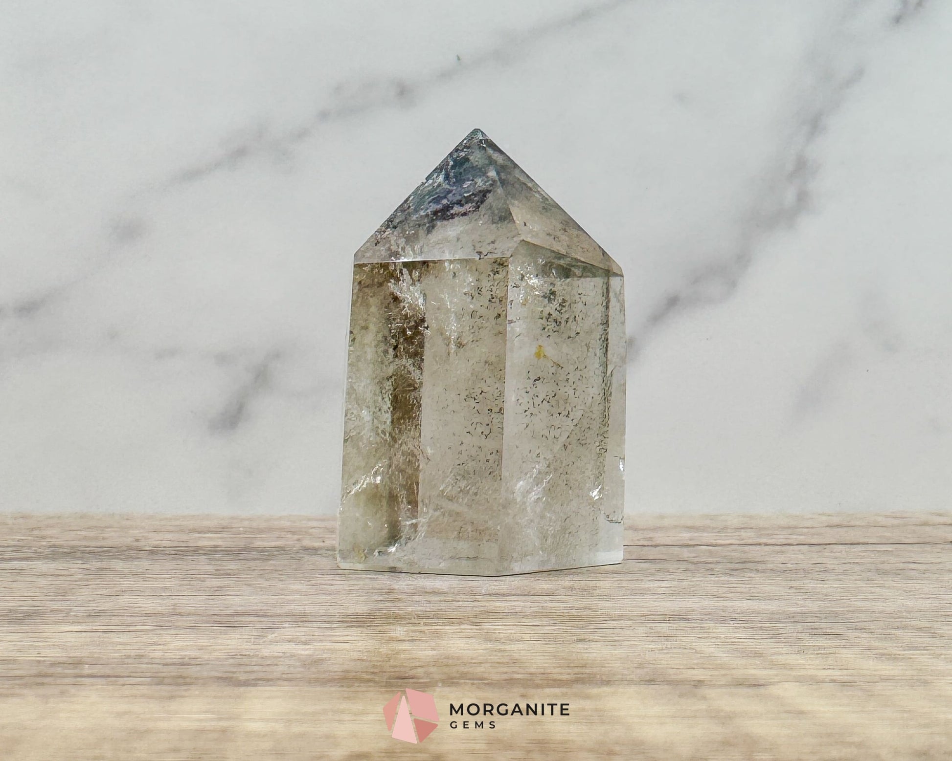 Garden Quartz Tower – Lodolite Crystal for Manifestation & Spiritual Growth No. 7 - Metaphysical Crystals