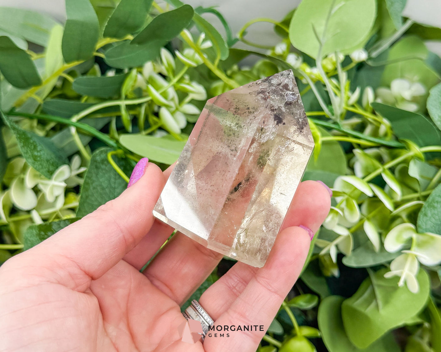 Garden Quartz Tower – Lodolite Crystal for Manifestation & Spiritual Growth No. 7 - Metaphysical Crystals