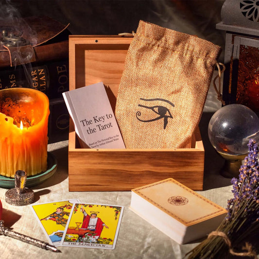 Gift Box: Eye of Ra with Tarot Cards Deck Included-Morganite Gems