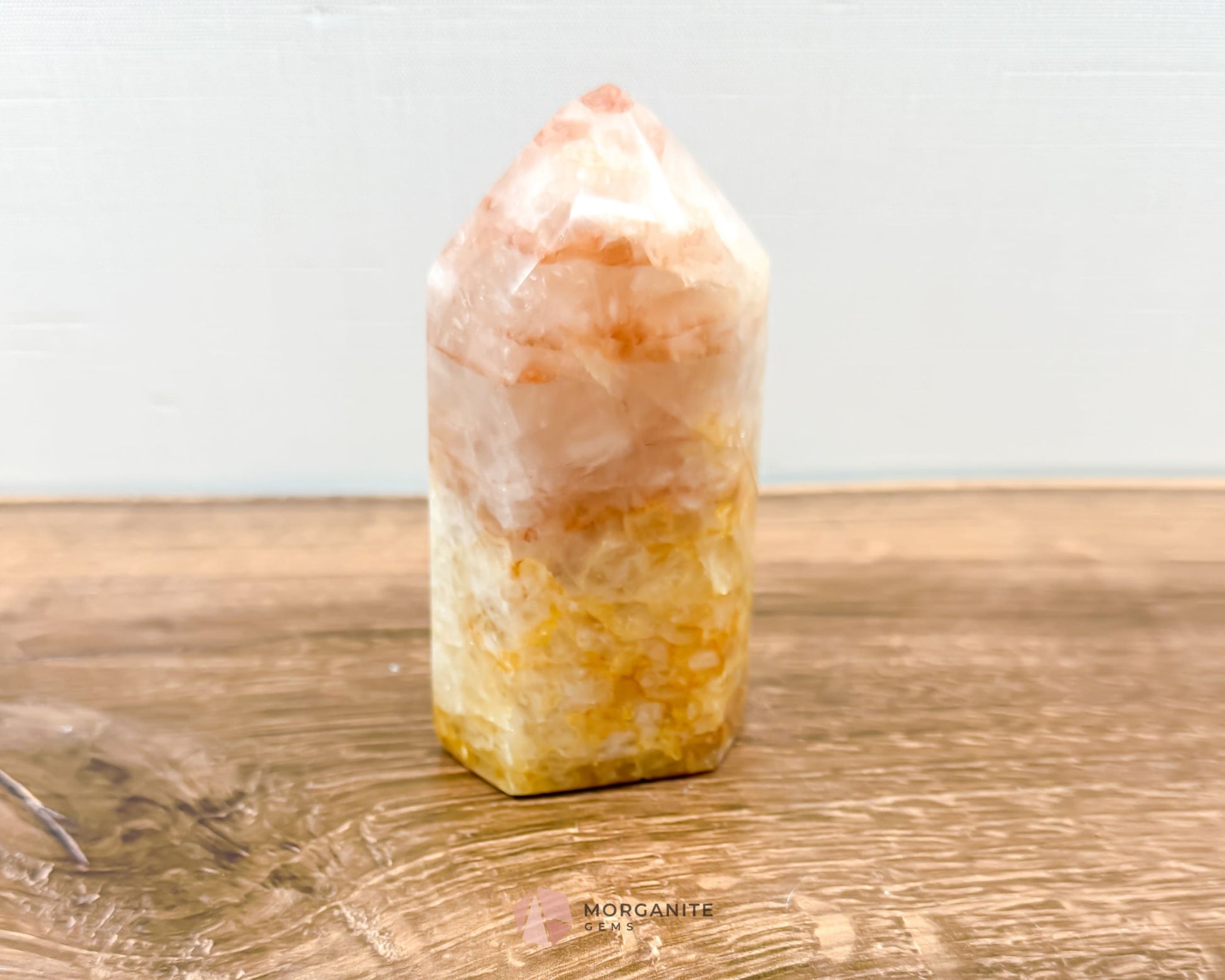 Golden Healer Quartz Tower Points: Elevate Your Spirit with Healing Energy-Morganite Gems