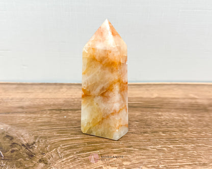 Golden Healer Quartz Tower Points: Elevate Your Spirit with Healing Energy-Morganite Gems