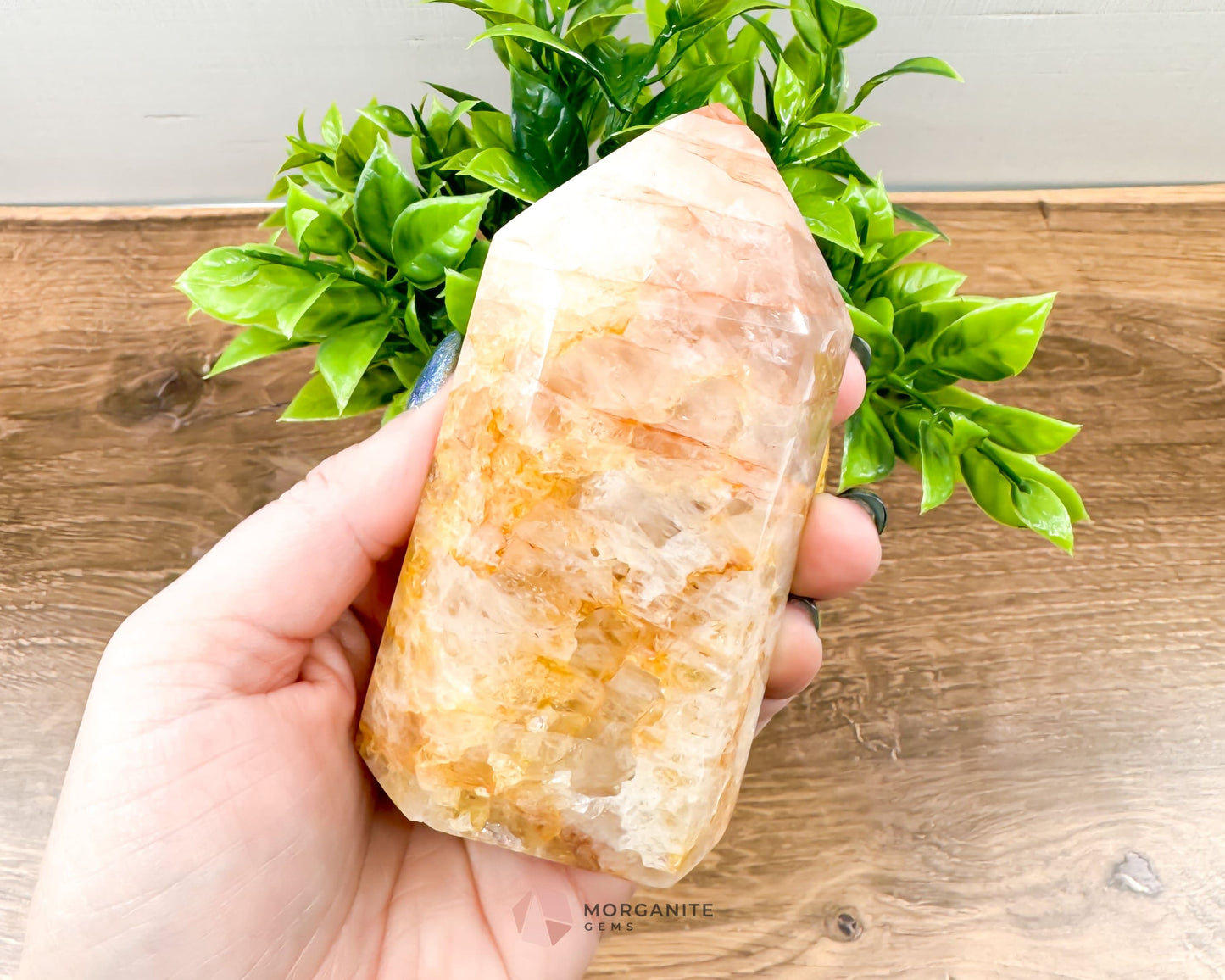 Golden Healer Quartz Tower Points: Elevate Your Spirit with Healing Energy-Morganite Gems