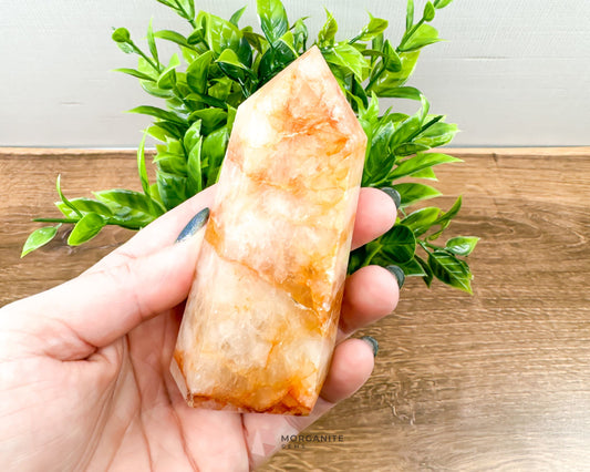 Golden Healer Quartz Tower Points: Elevate Your Spirit with Healing Energy-Morganite Gems