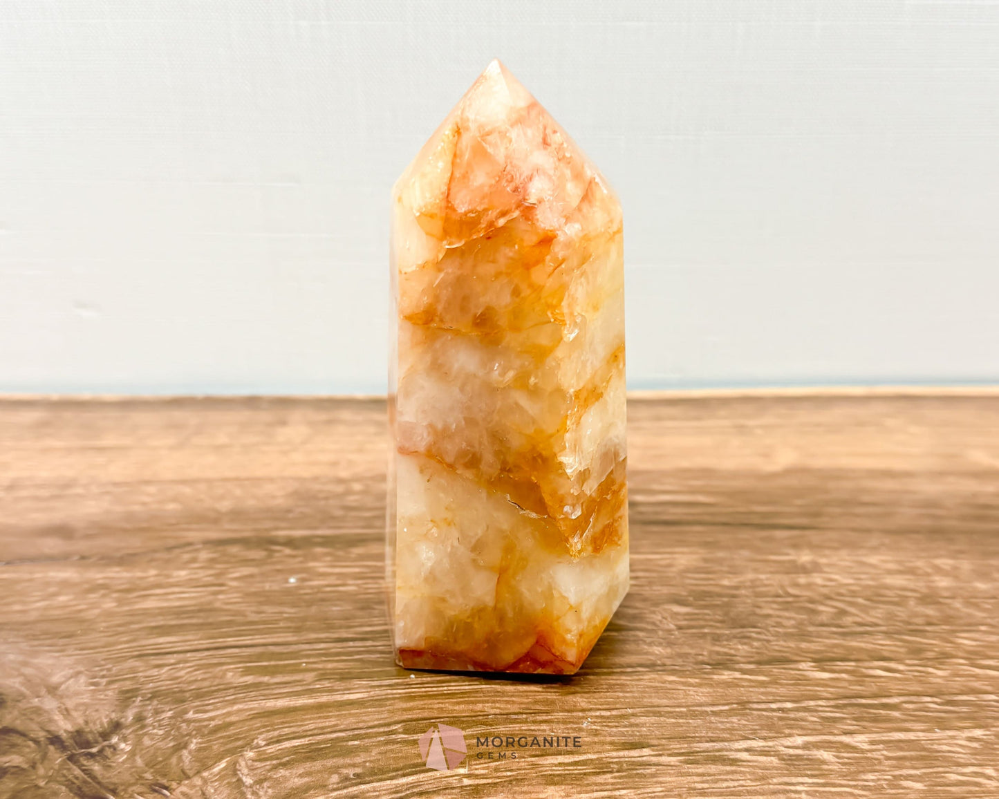 Golden Healer Quartz Tower Points: Elevate Your Spirit with Healing Energy-Morganite Gems