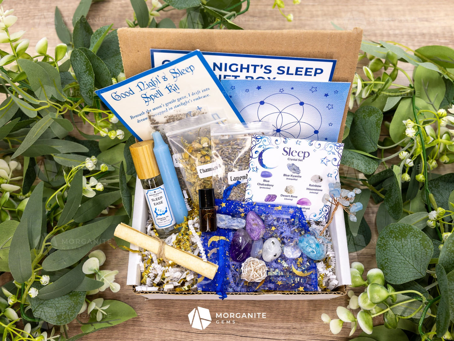 Good Night's Sleep Intention Gift Box-Morganite Gems