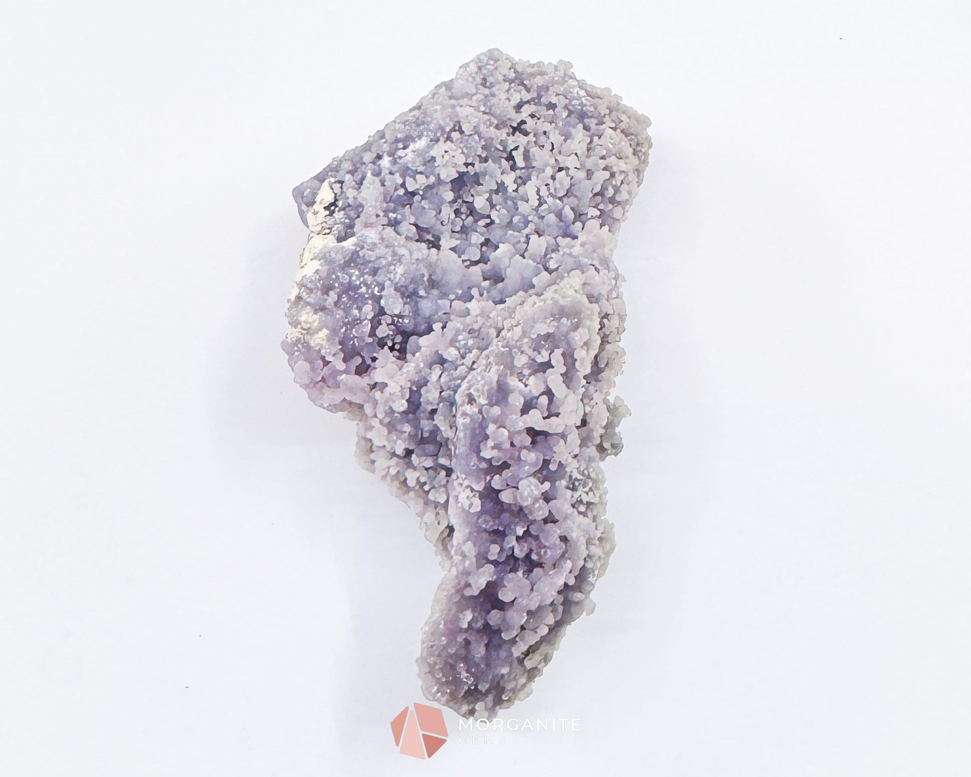 Grape Agate Cluster Specimen 128g – Natural Purple Botryoidal Chalcedony for Meditation & Healing Decor - Metaphysical