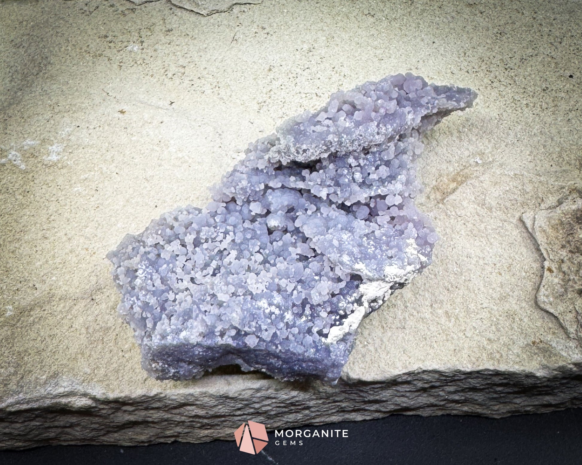 Grape Agate Cluster Specimen 128g – Natural Purple Botryoidal Chalcedony for Meditation & Healing Decor - Metaphysical