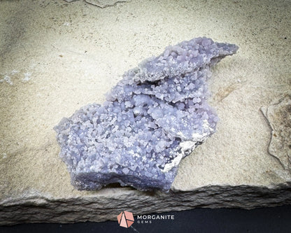 Grape Agate Cluster Specimen 128g – Natural Purple Botryoidal Chalcedony for Meditation & Healing Decor - Metaphysical