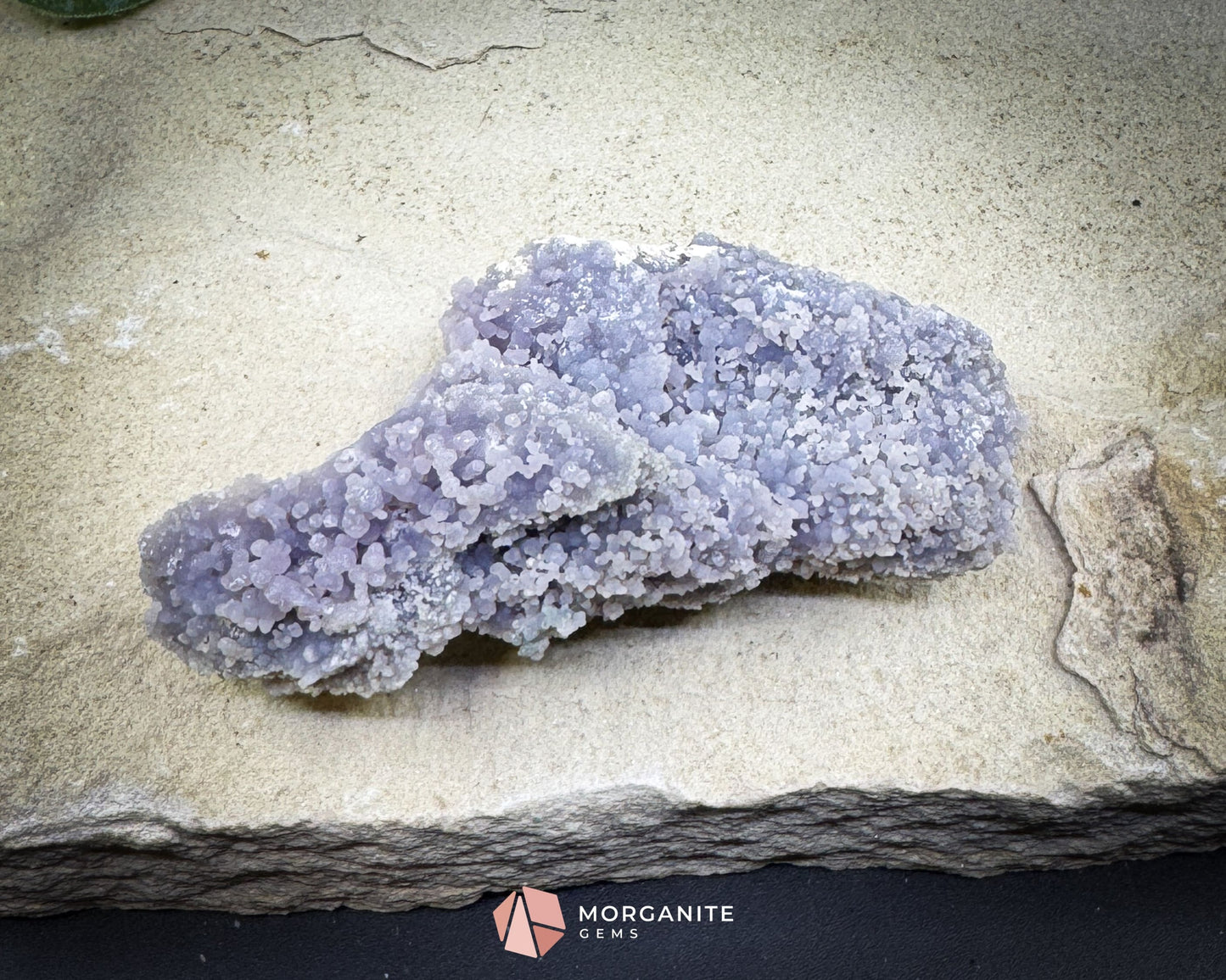 Grape Agate Cluster Specimen 128g – Natural Purple Botryoidal Chalcedony for Meditation & Healing Decor - Metaphysical