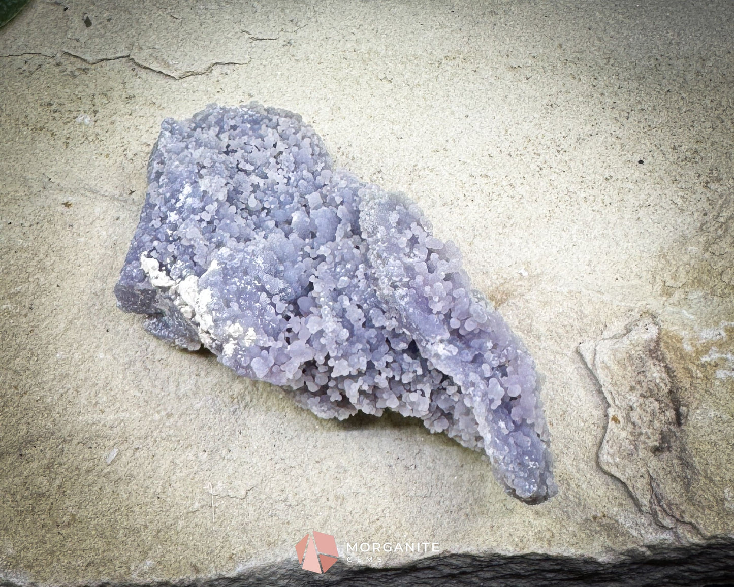 Grape Agate Cluster Specimen 128g – Natural Purple Botryoidal Chalcedony for Meditation & Healing Decor - Metaphysical
