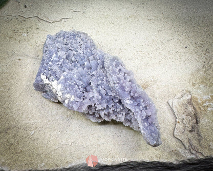 Grape Agate Cluster Specimen 128g – Natural Purple Botryoidal Chalcedony for Meditation & Healing Decor - Metaphysical