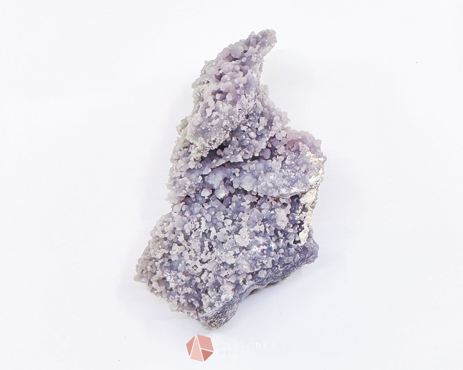 Grape Agate Cluster Specimen 128g – Natural Purple Botryoidal Chalcedony for Meditation & Healing Decor - Metaphysical