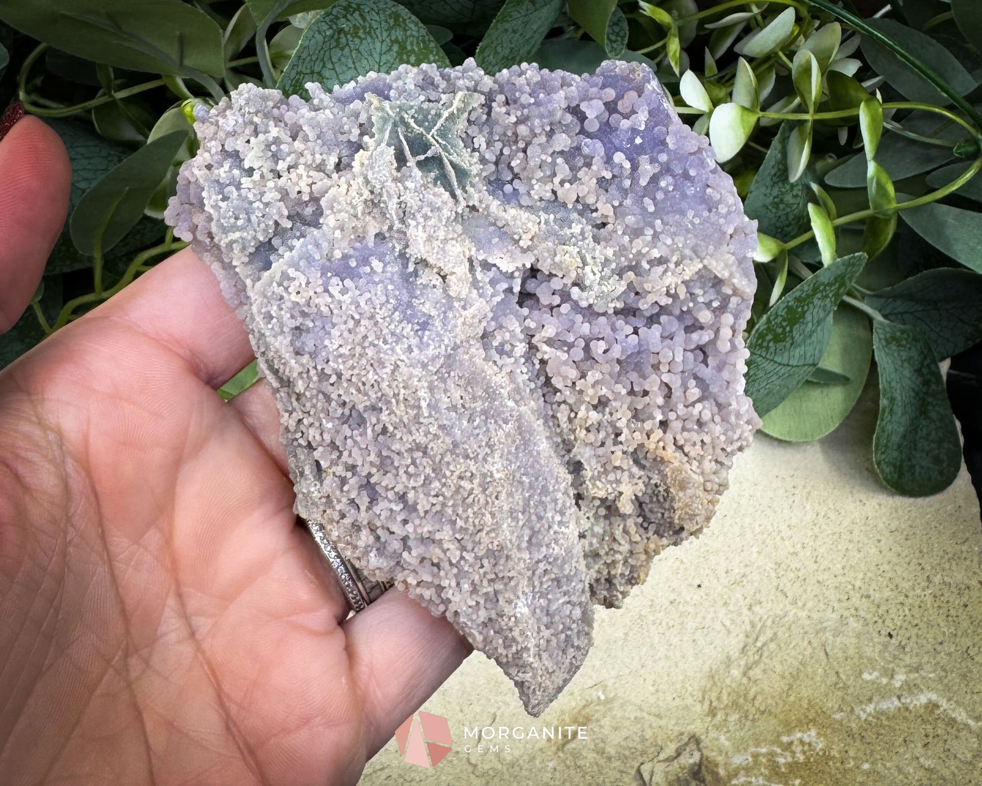 Grape Agate Cluster Specimen 190g – Purple Botryoidal Chalcedony for Meditation & Healing - Metaphysical Crystals