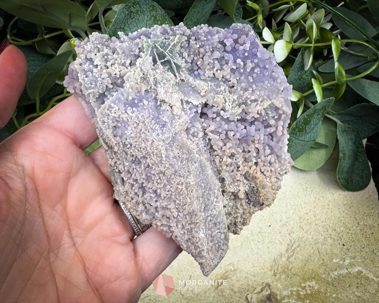 Grape Agate Cluster Specimen 190g – Purple Botryoidal Chalcedony for Meditation & Healing - Metaphysical Crystals