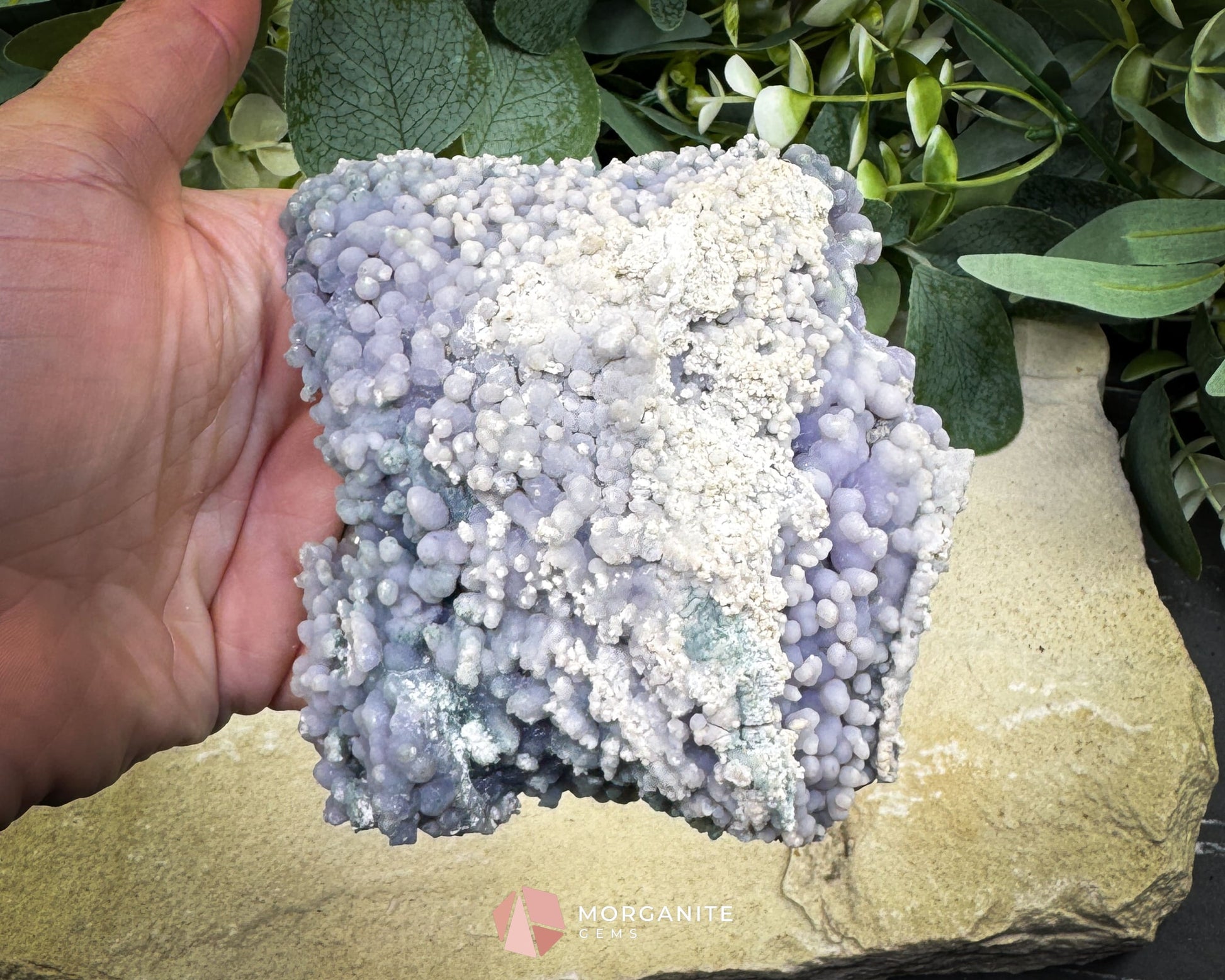 Grape Agate Cluster Specimen 374g – Large Purple Botryoidal Chalcedony for Meditation & Energy Work - Metaphysical
