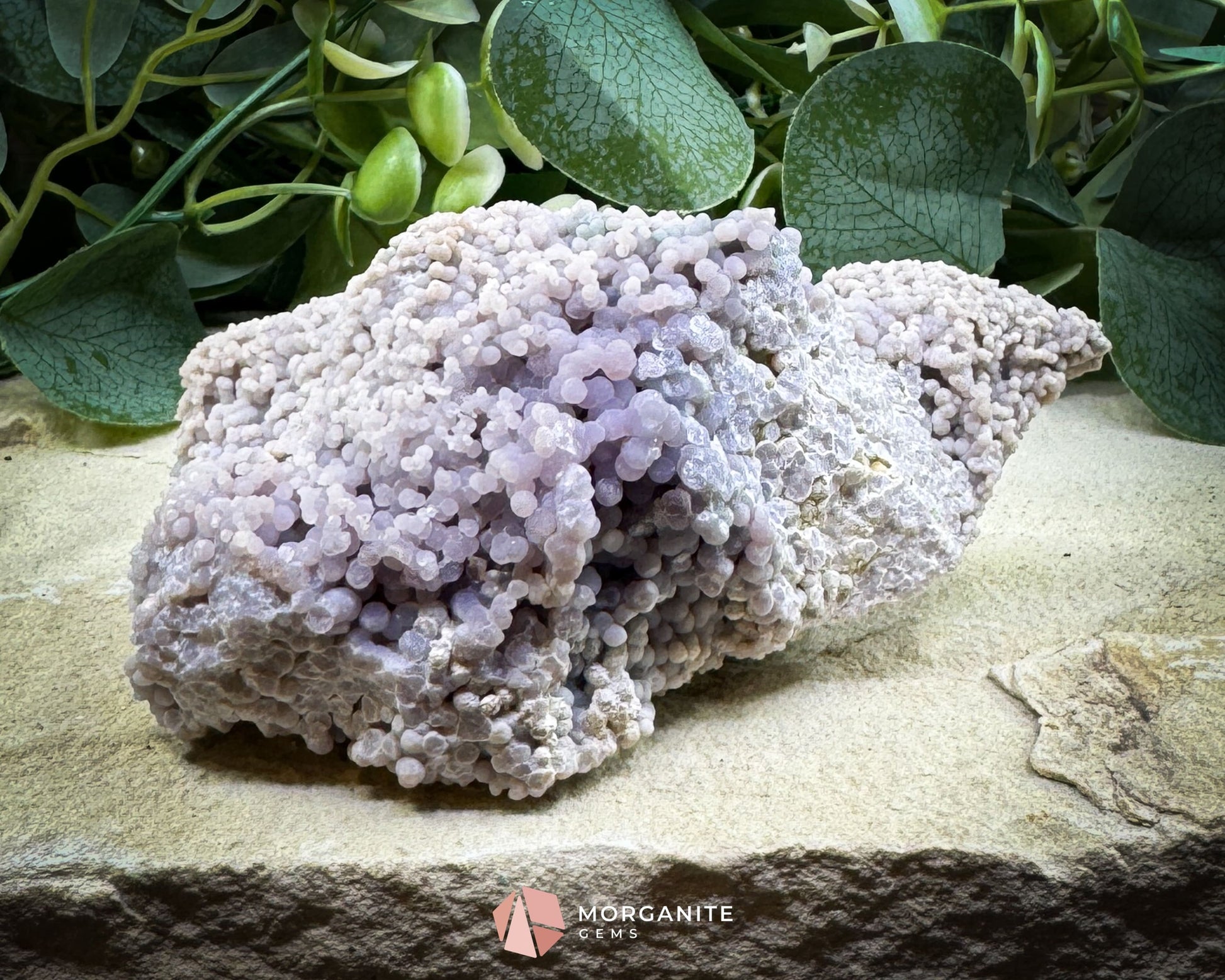 Grape Agate Cluster Specimen 490g – Large Purple Botryoidal Chalcedony for Healing Meditation & Display - Metaphysical