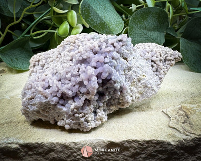 Grape Agate Cluster Specimen 490g – Large Purple Botryoidal Chalcedony for Healing Meditation & Display - Metaphysical
