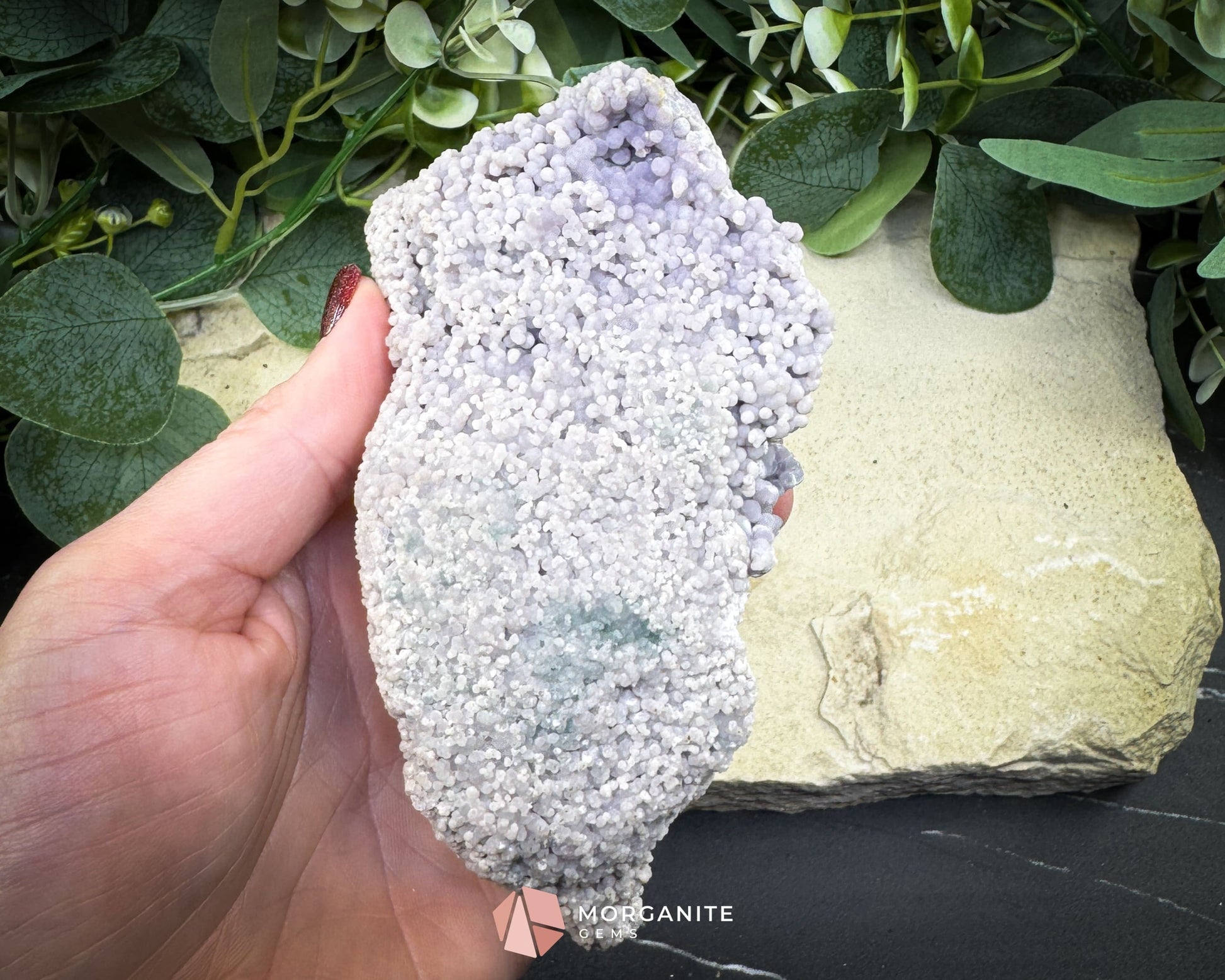 Grape Agate Cluster Specimen 490g – Large Purple Botryoidal Chalcedony for Healing Meditation & Display - Metaphysical