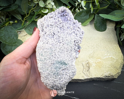 Grape Agate Cluster Specimen 490g – Large Purple Botryoidal Chalcedony for Healing Meditation & Display - Metaphysical