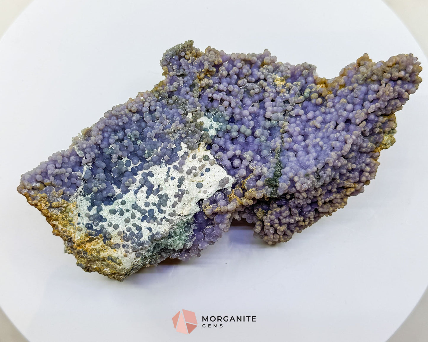 Grape Agate Cluster Specimen 506g – Large Purple Botryoidal Chalcedony for Healing Meditation & Display - Metaphysical